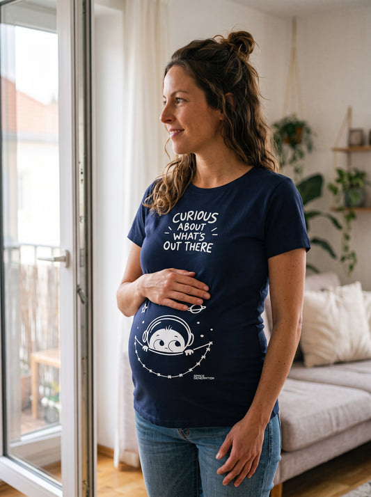 Curious About What's Out There: Pregnancy T-Shirt