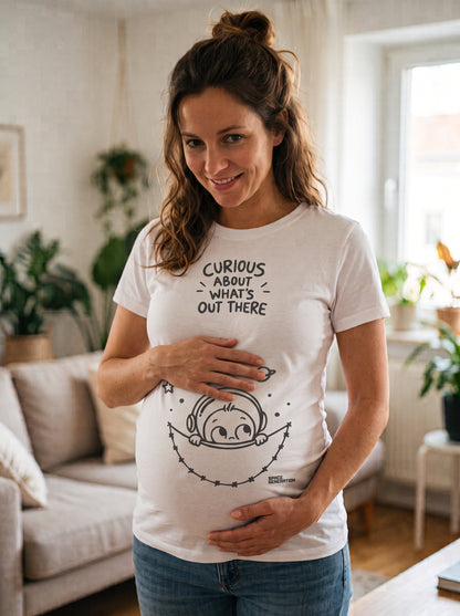 Curious About What's Out There: Pregnancy T-Shirt
